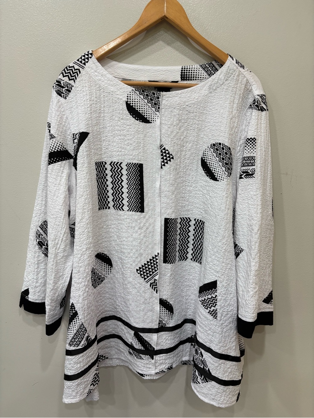 Ali Miles Geometric Pattern Top Women’s Size 1X